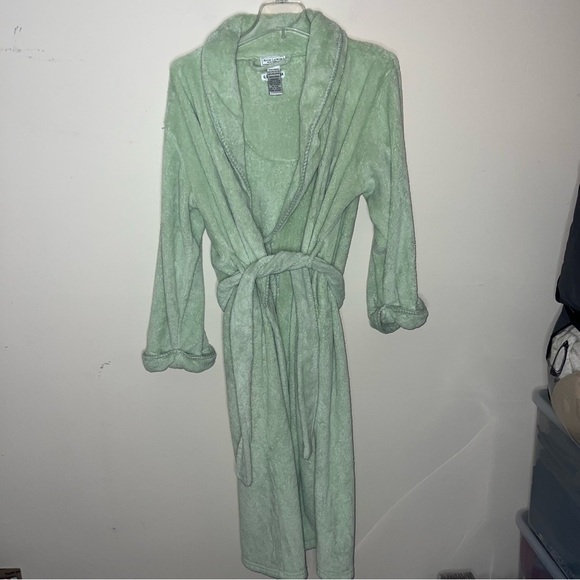 Ann Lewin New York Robe Light Green with Belt Size Small - Picture 5 of 7